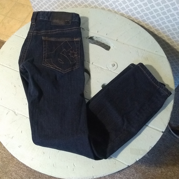 Men's DC slim fit dark wash denim jeans - Picture 3 of 8